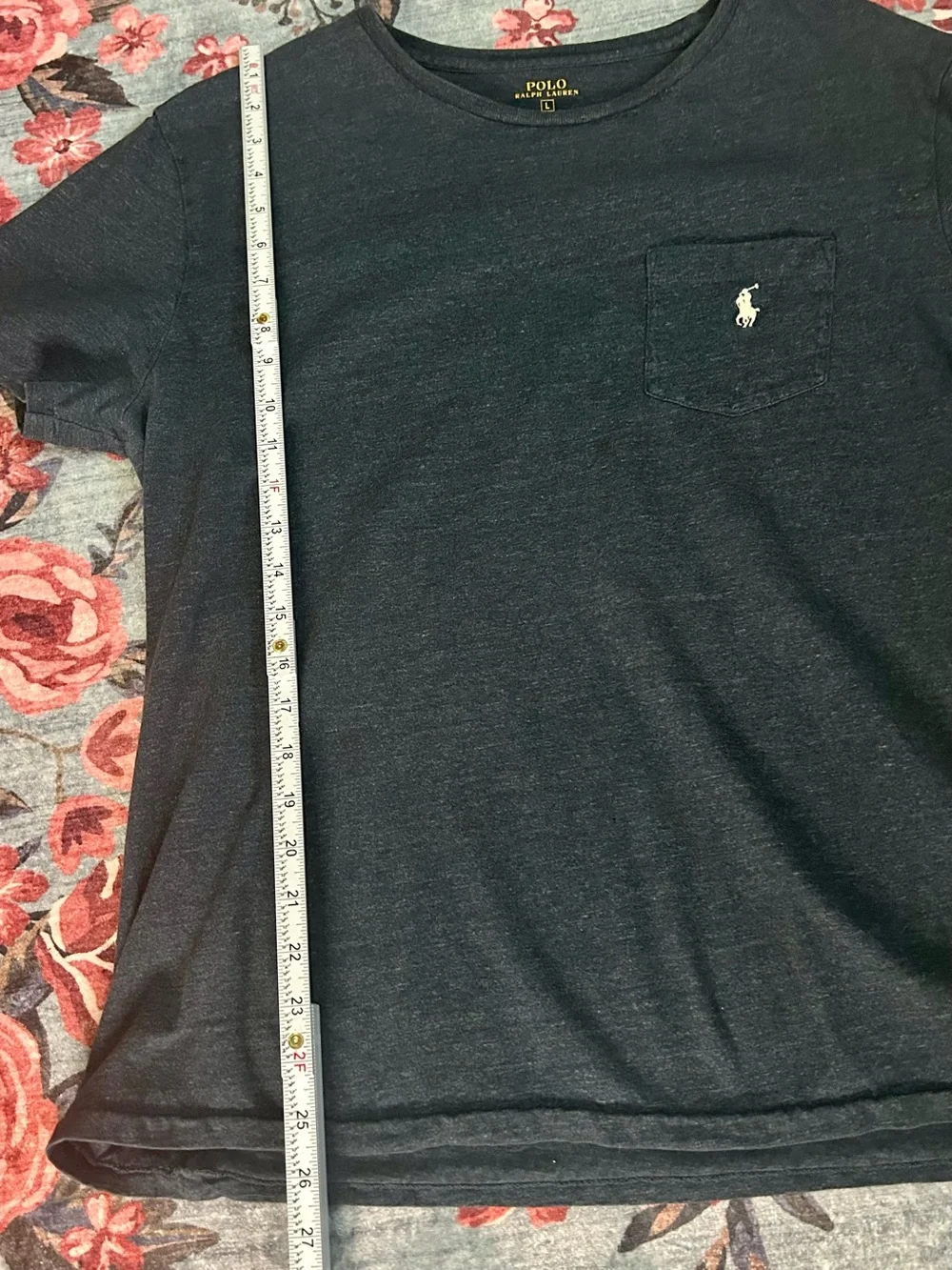 Polo by Ralph Lauren Short Sleeve Pocket Tee - Navy & Burgundy